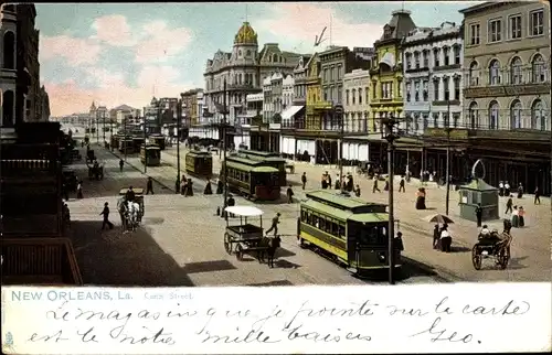 AK New Orleans Louisiana, Gesamtansicht der Canal Street