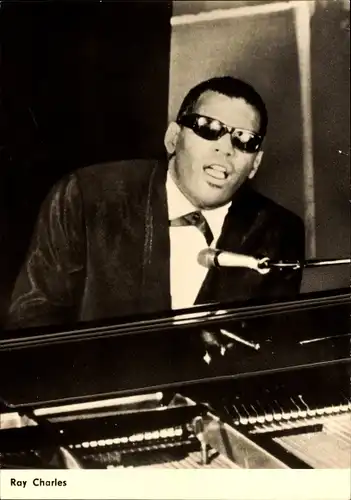 Ak Sänger und Musiker Ray Charles, Portrait