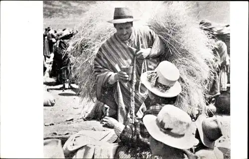 Ak Cuzco Peru, Chicha Verkäufer