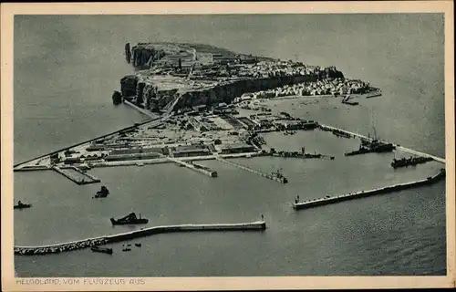 Ak Nordseeinsel Helgoland, Fliegeraufnahme