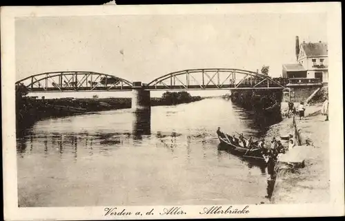 Ak Verden an der Aller, Allerbrücke