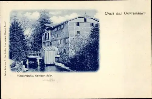 Ak Gremsmühlen Malente in Ostholstein, Wassermühle