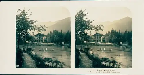 Stereo Foto Grainau in Oberbayern, Badersee