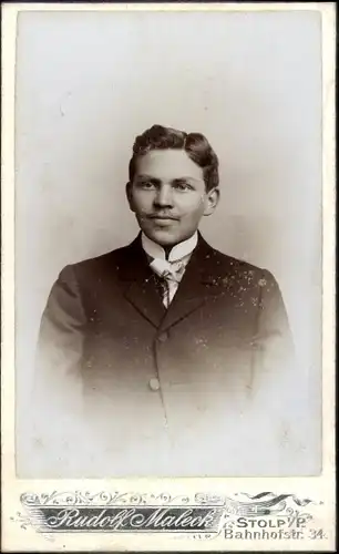 CdV Słupsk Stolp Pommern, Portrait von einem Mann