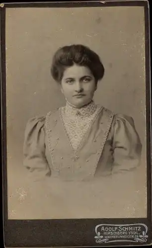 CdV Jelenia Góra Hirschberg Schlesien, Portrait einer Frau