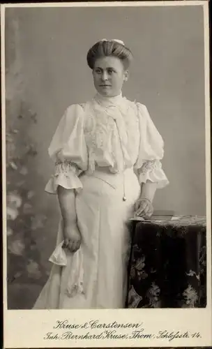 CdV Toruń Thorn Westpreußen, Portrait einer Frau, Standportrait