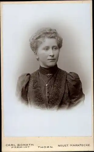 CdV Toruń Thorn Westpreußen, Portrait einer Frau