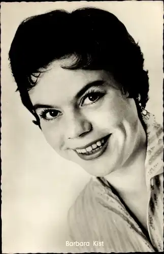 Ak Schauspielerin Barbara Kist, Portrait