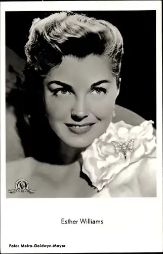 Ak Schauspielerin Esther Williams, Portrait