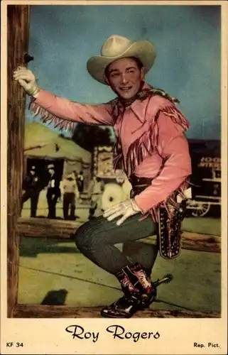 Ak Schauspieler und Sänger Roy Rogers, Portrait, Singing Cowboy