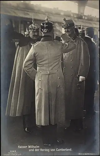 Ak Kaiser Wilhelm, Herzog von Cumberland, Begrüßung