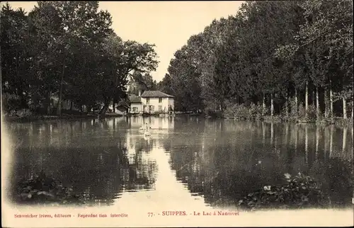 Ak Suippes Marne, Le Lac a Nantivet