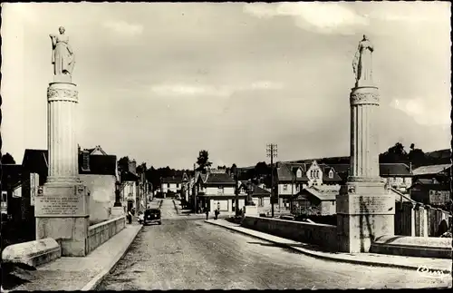 Ak Fismes Marne, Pont Memorial Americain