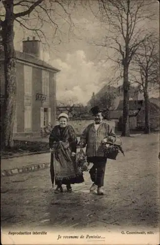 Ak Val d'Oise, ich komme aus Pontoise zurück