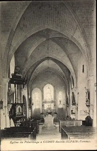 Ak Cudot Ste Alpais Yonne, Wallfahrtskirche