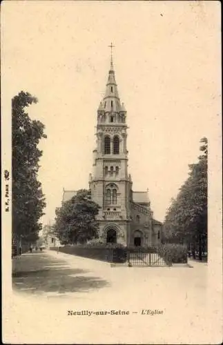 Ak Neuilly sur Seine Hauts de Seine, Kirche