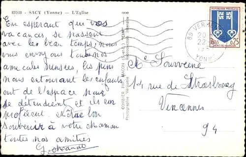 Ak Sacy Yonne, Kirche