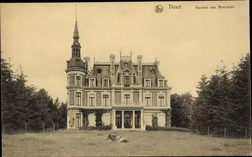 Ak Thielt Tielt Westflandern, Schloss von Ronceval