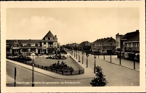 Ak Vlaardingen Ambacht Südholland, Burgemeester de Bordesplein