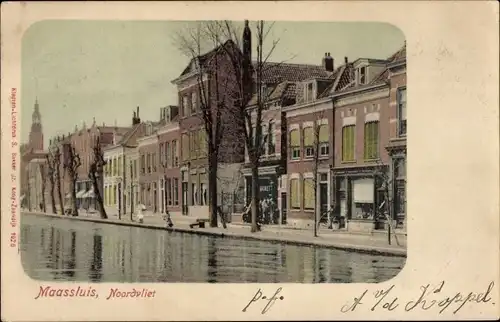 Ak Maassluis Südholland, Noordvliet