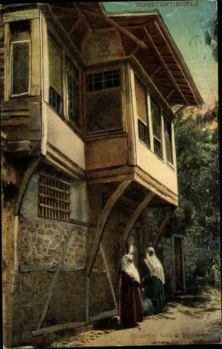 Ak Konstantinopel Istanbul Türkei, Quartier turc à Stamboul