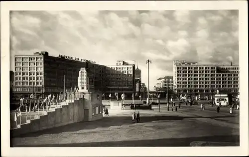 Ak Berlin Mitte, Alexanderplatz, Gebäude der Sparkasse