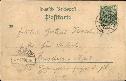 Litho Berlin Mitte, Kaiser Wilhelm National Denkmal, Arkaden, Stadtwappen