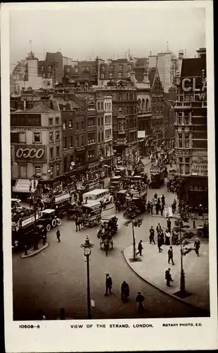 Ak London City England, View of the Strand