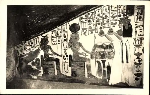 Ak Theben Ägypten, Grab der Königin Nefert-Ari