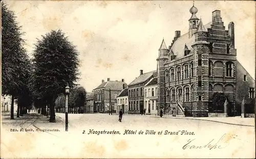 Ak Hoogstraten Hoogstraeten Flandern Antwerpen, Rathaus, Grand Place