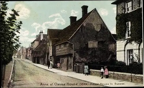 Ak Lewes East Sussex England, Haus der Anna von Kleve