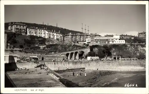 Ak Ventnor Isle of Wight England, Teilansicht