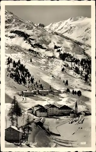 Ak Obergurgl Gurgl in Tirol, Teilansicht, Wintermotiv