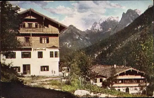 Ak Pfandlhof bei Kufstein in Tirol, Pfandlhof, Gebirge