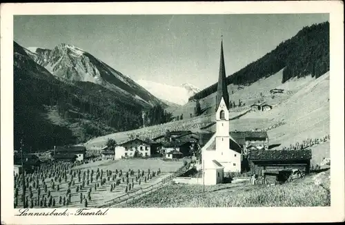 Ak Lannesbach im Tuxertal, Gesamtansicht, Kirche