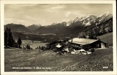 Ak Mösern Telfs in Tirol, Inntal, Hütte