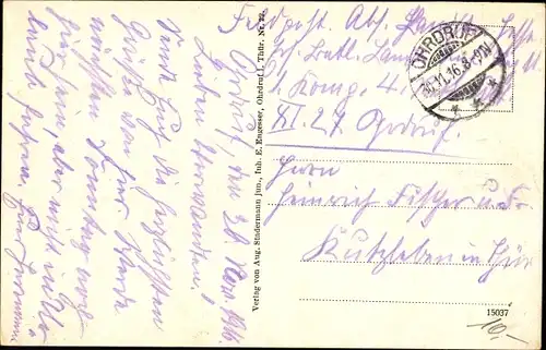 Ak Ohrdruf in Thüringen, Partie an der Ohra