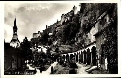 Ak Salzburg in Österreich, St. Peter-Friedhof