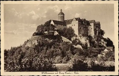 Ak Ranis in Thüringen, Burg