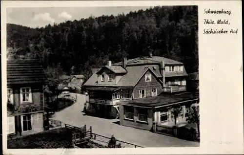 Ak Schwarzburg im Schwarzatal Thüringen, Haus Sächsischer Hof