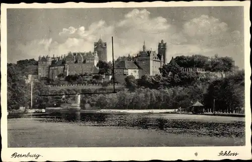 Ak Bernburg an der Saale, Schloss