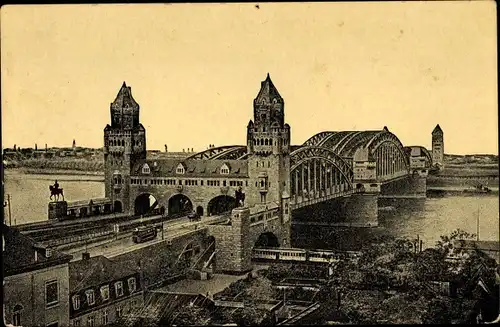 Ak Köln am Rhein, Hohenzollernbrücke