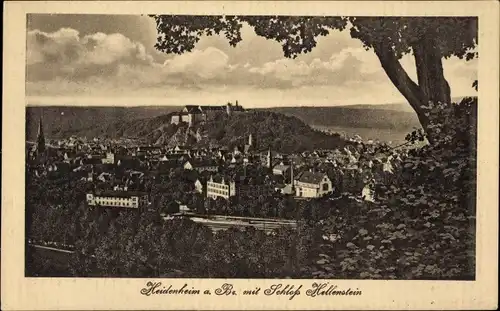 Ak Heidenheim an der Brenz Württemberg, Schloss Hellenstein, Ortsansicht