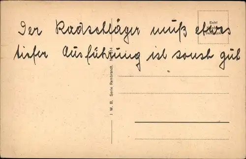 Ak Düsseldorf am Rhein, Düsseldorf Radschläger, Rheinufer