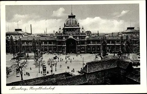 Ak Nürnberg in Mittelfranken, Hauptbahnhof