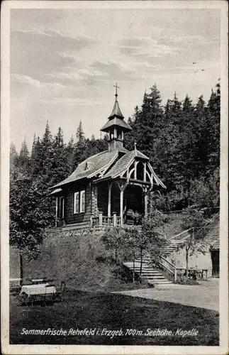 Ak Rehefeld Zaunhaus Altenberg im Erzgebirge, Kapelle