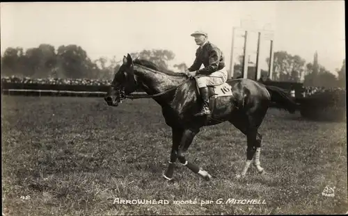 Ak Pferderennsport, Rennpferd Arrowhead, Jockey G. Mitchell