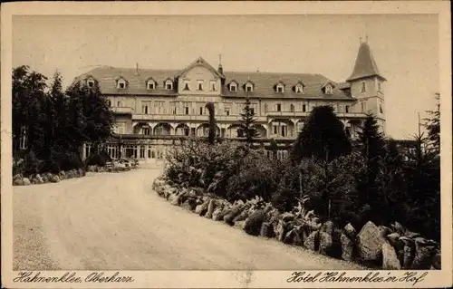 Ak Hahnenklee Bockswiese Goslar im Harz, Hotel Hahnenklee'er Hof