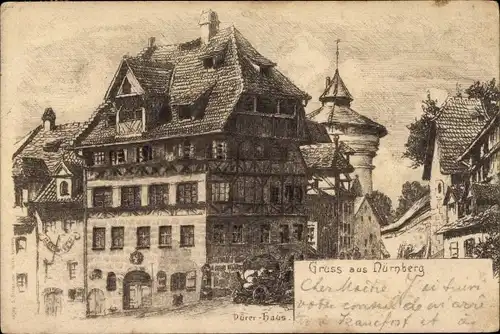 Künstler Ak Nürnberg in Mittelfranken Bayern, Dürer-Haus