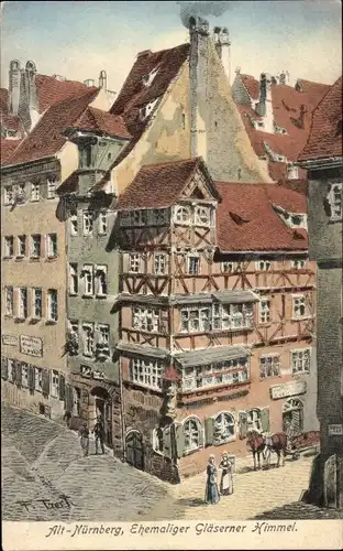 Künstler Ak Nürnberg in Mittelfranken, Ehemaliger Gläserner Himmel